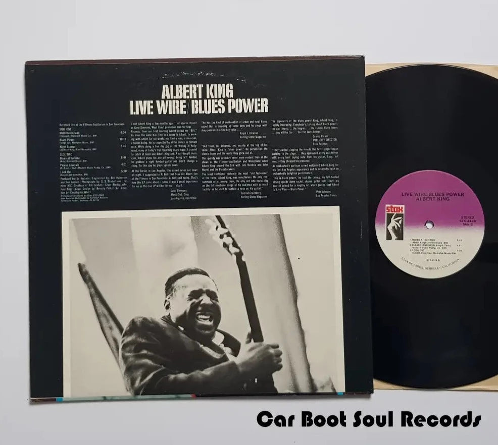 Albert King - Live Wire / Blues Power (Lp Album Re) Us 1979 Nm Or M- Lp