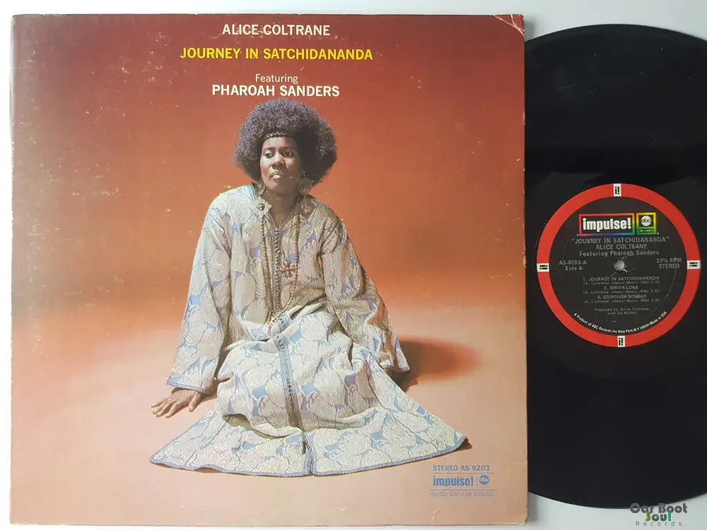 Alice Coltrane Featuring Pharoah Sanders - Journey In Satchidananda (Lp Album Gat) Us 1971 Vg + Lp