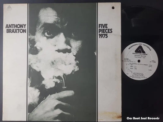 Anthony Braxton - Five Pieces (1975) (Lp Album Promo) Us 1975 Vg + Lp