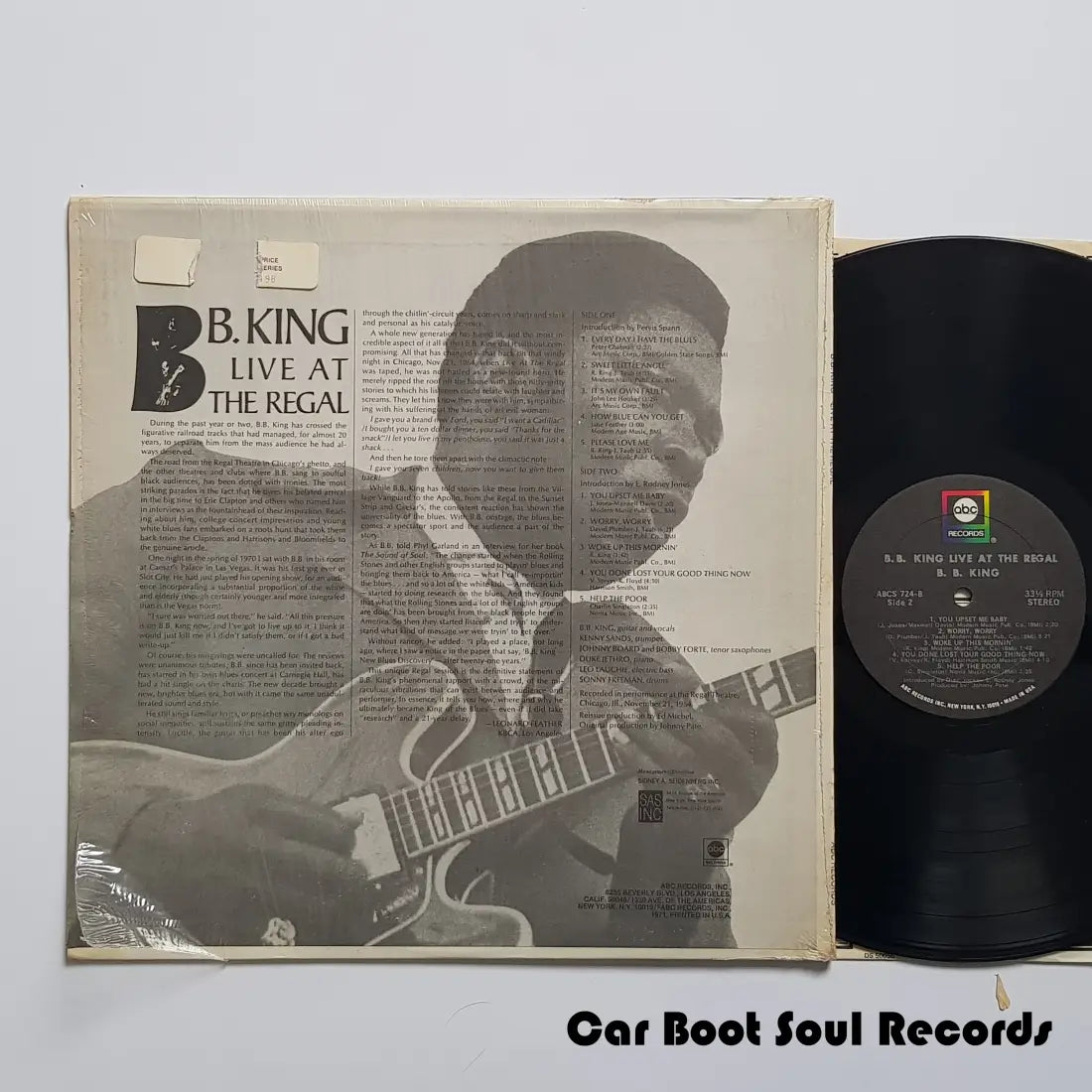 B.b. King - Live At The Regal (Lp Album Re) Us 1971 Vg+ Lp