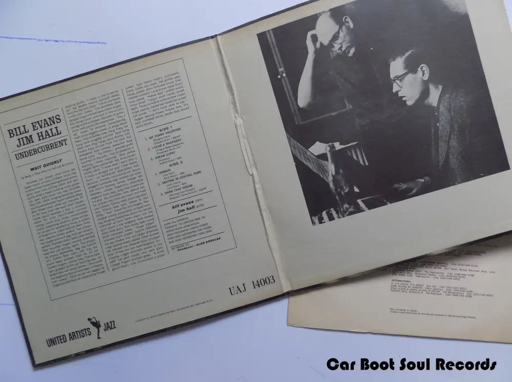 Bill Evans - Jim Hall Undercurrent (Lp Album Mono Re Gat) Us 1962 Vg+ Lp