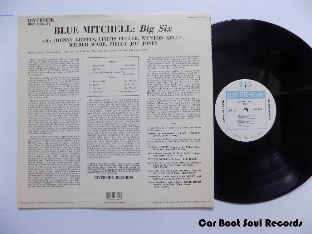 Blue Mitchell - Big 6 (Lp Album Mono Re Rm) Us 1991 Nm Or M- Lp