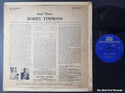 Bobby Timmons - Soul Time (Lp Album Mono) Uk 1960 Vg Lp