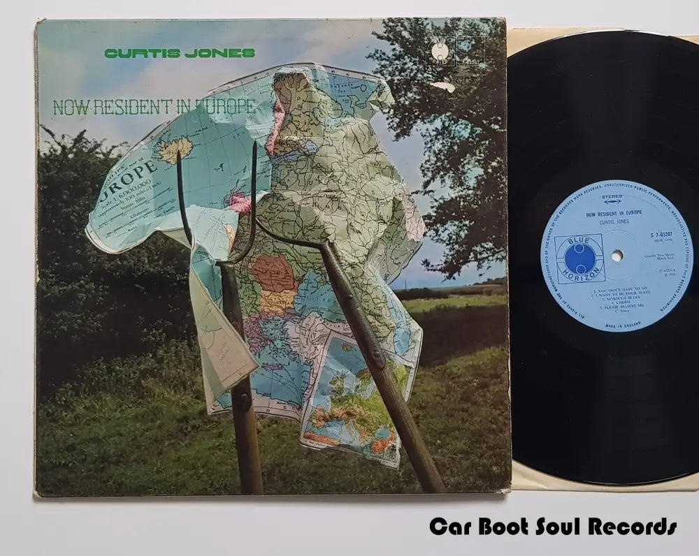 Curtis Jones - Now Resident In Europe (Lp Album Mono) Uk 1968 Vg+ Lp