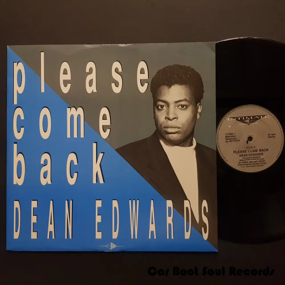 Dean Edwards - Please Come Back (12’) Uk 1989 Nm Or M - 12’