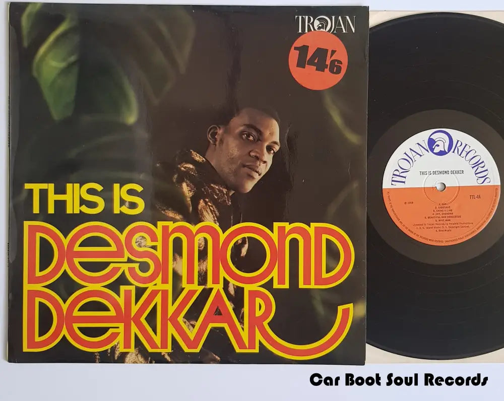 Desmond Dekker - This Is Dekkar (Lp Album Mono) Uk 1969 Vg+ Lp