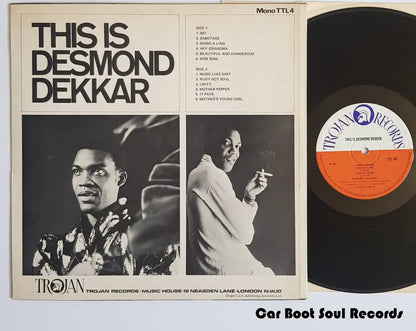 Desmond Dekker - This Is Dekkar (Lp Album Mono) Uk 1969 Vg+ Lp