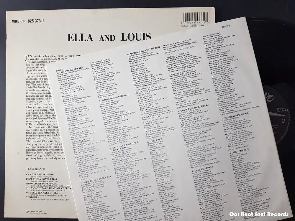 Ella Fitzgerald & Louis Armstrong - And (Lp Album Mono Re) Europe Vg + Lp