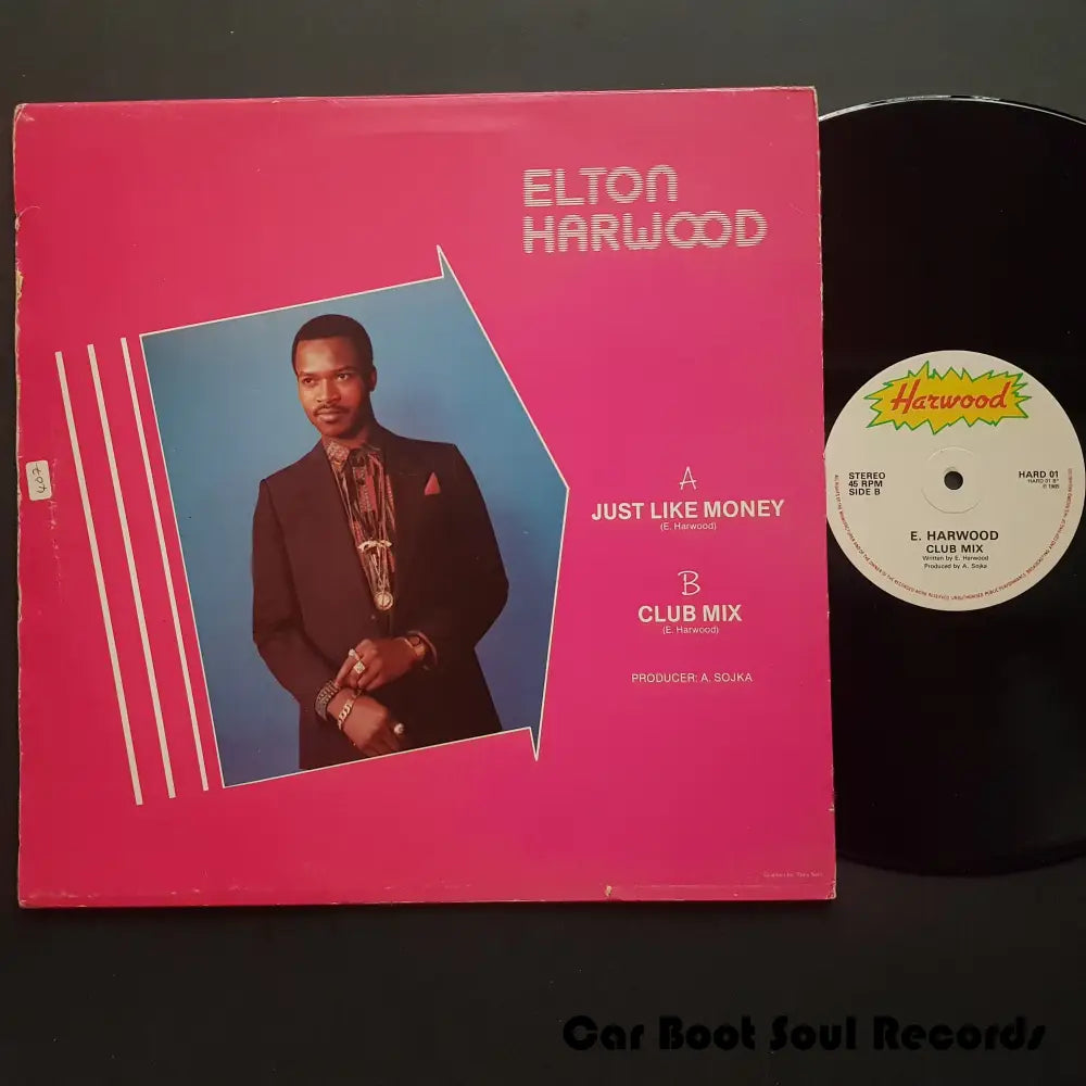 Elton Harwood - Just Like Money (12’) Uk 1985 Nm Or M - 12’