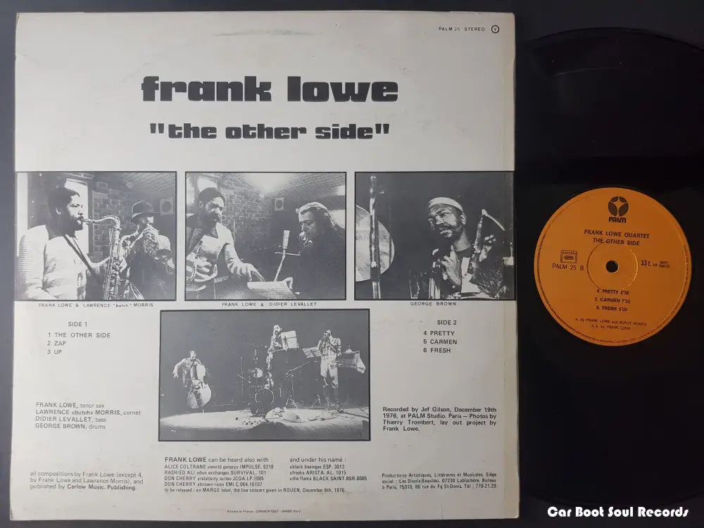 Frank Lowe - The Other Side (Lp Album) France 1977 Nm Or M - Lp