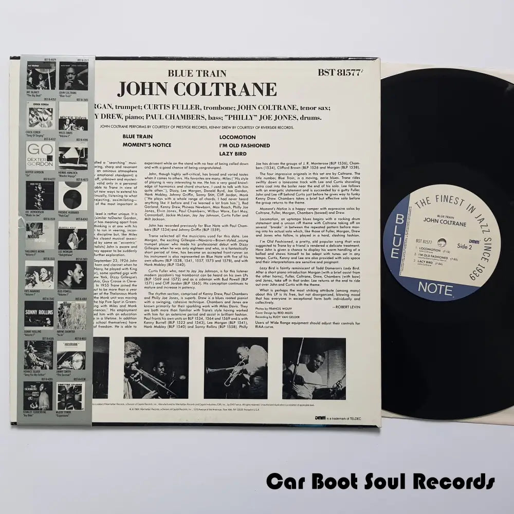 John Coltrane - Blue Train (Lp Album Re Dmm) France 1985 Nm Or M- Lp