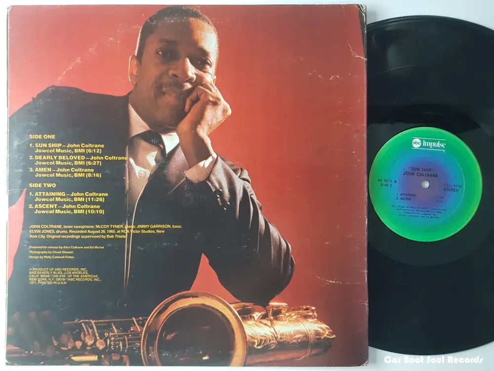 John Coltrane - Sun Ship (Lp Album Re) Us 1974 Nm Or M - Lp