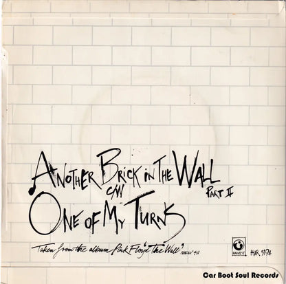 Pink Floyd - Another Brick In The Wall (Part Ii) (7’ Single) Uk 1979 Nm Or M - 7’