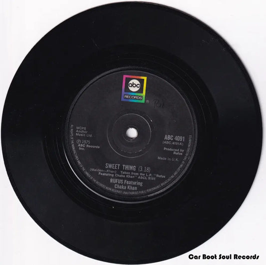 Rufus Featuring Chaka Khan* - Sweet Thing (7’ Single) Uk 1975 Vg + 7’