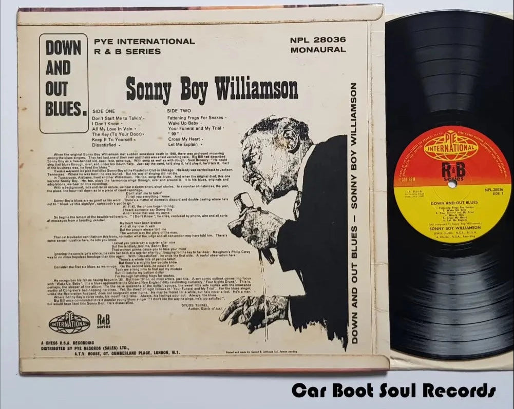 Sonny Boy Williamson - Down And Out Blues (Lp Album Mono) Uk 1964 Ex Lp