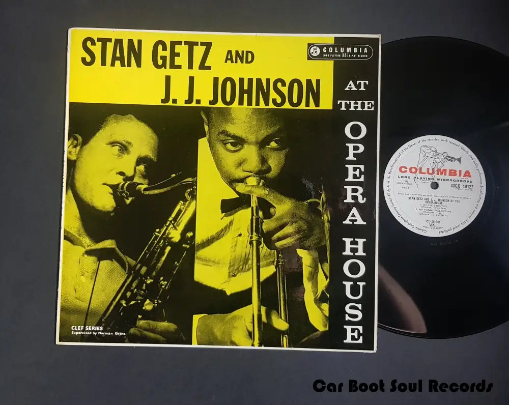 Stan Getz And J.j. Johnson - At The Opera House (Lp Album) Uk 1958 Vg+ Lp