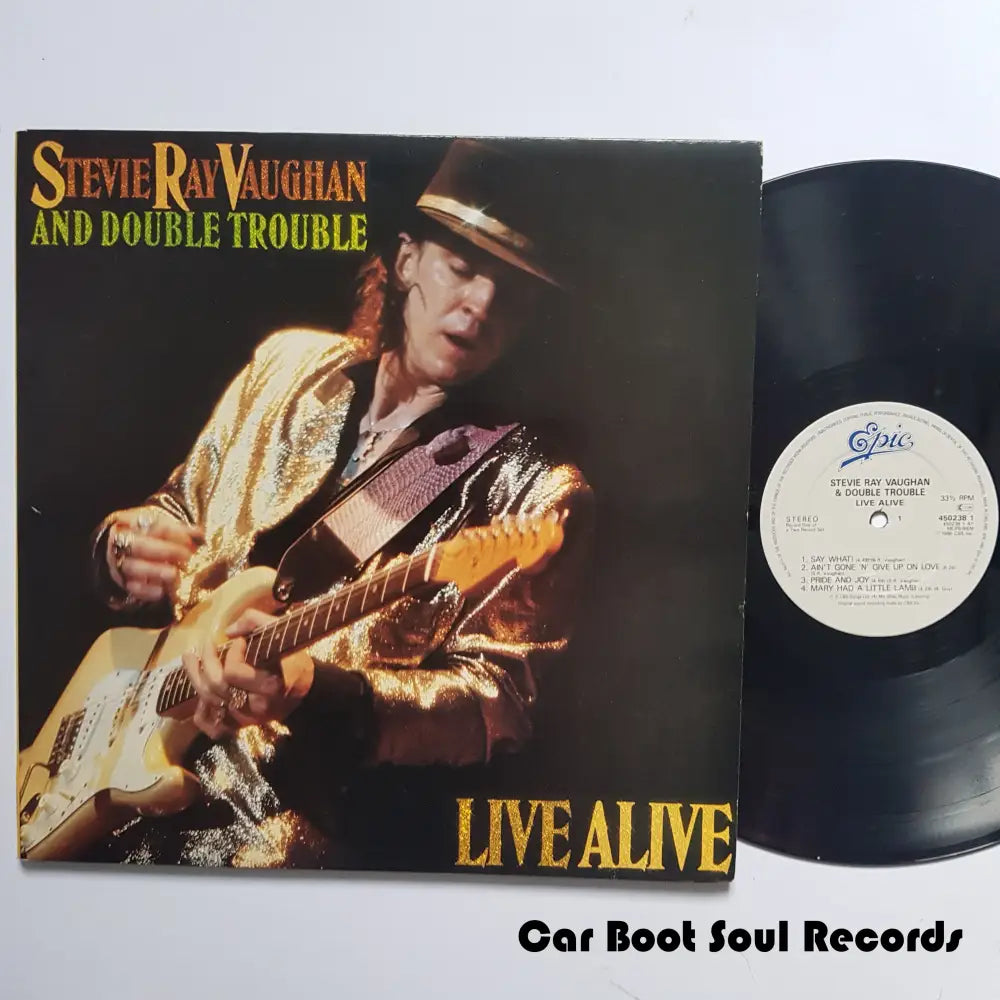 Stevie Ray Vaughan & Double Trouble - Live Alive (2Xlp Album) Europe 1986 Nm Or M- 2Xlp