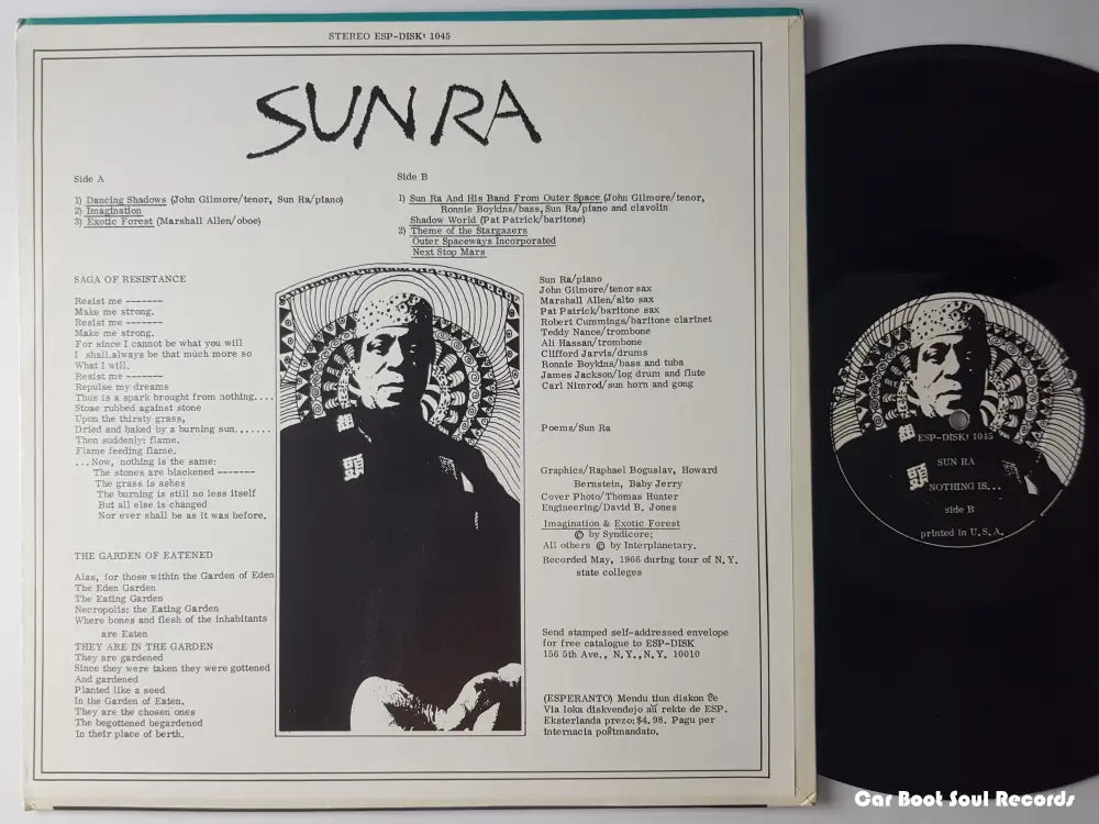 Sun Ra - Nothing Is... (Lp Album) Us 1966 Nm Or M - Lp