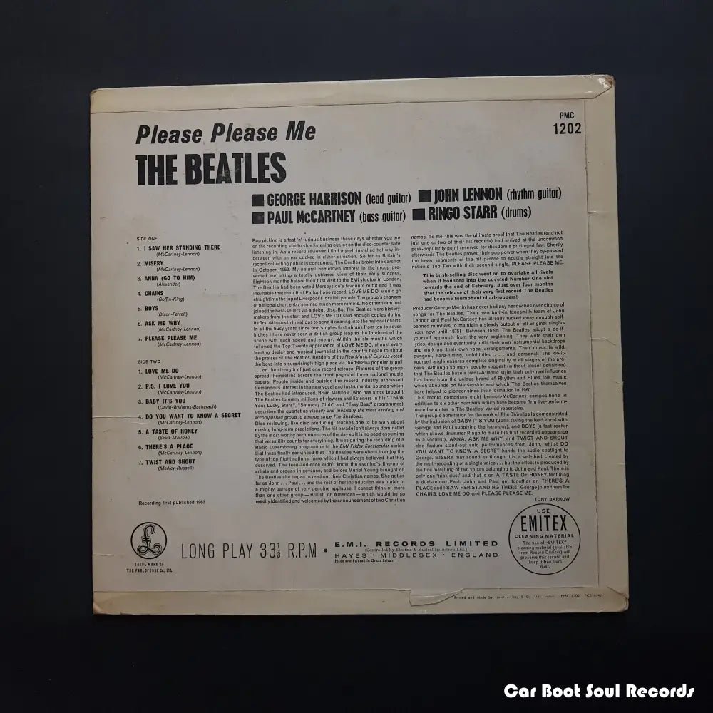 The Beatles - Please Me (Lp Album Mono Cro) Uk 1963 Vg + Lp