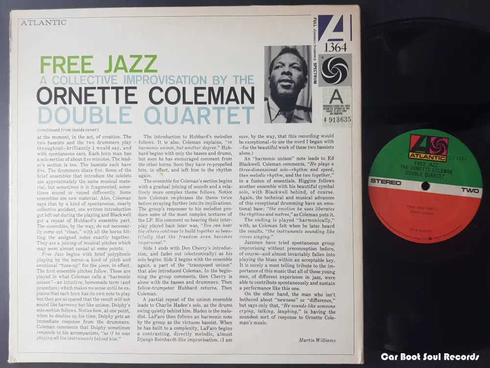 The Ornette Coleman Double Quartet - Free Jazz (A Collective Improvisation) (Lp Album Re Gat) Us