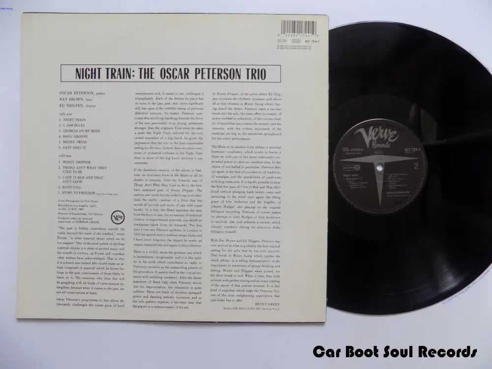 The Oscar Peterson Trio - Night Train (Lp Album Re) Europe Vg+ Lp