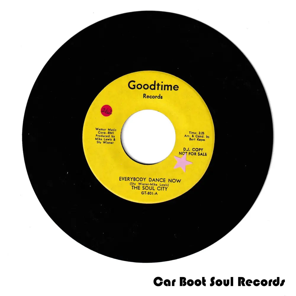 The Soul City - Everybody Dance Now / Who Knows (7’ Promo) Us Vg + 7’