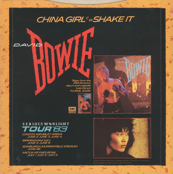 David Bowie : China Girl (7", Single, Pus)