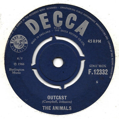 The Animals : Inside-Looking Out (7", Single, S u)