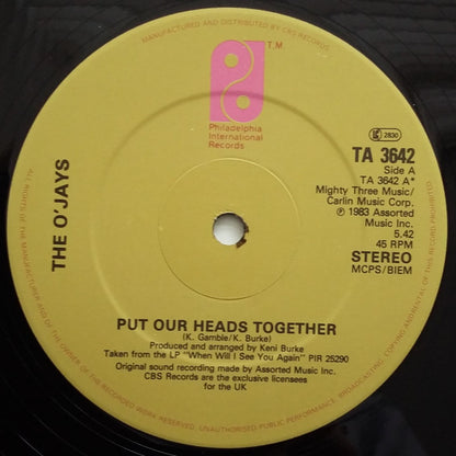 The O'Jays : Put Our Heads Together (12", Com)