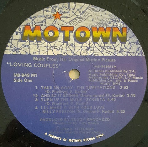 Various : The Original Motion Picture Sound Track From Loving Couples (LP, Album)