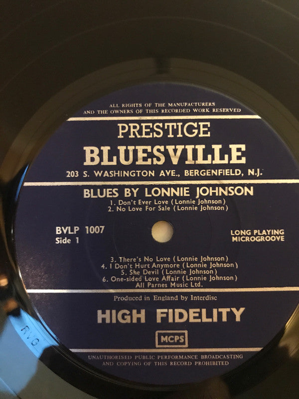 Lonnie Johnson (2) : Blues By Lonnie Johnson (LP, Album)