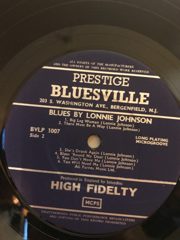 Lonnie Johnson (2) : Blues By Lonnie Johnson (LP, Album)