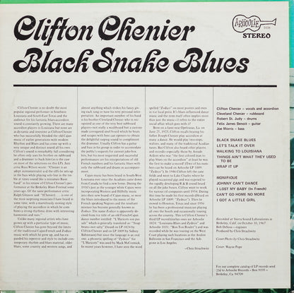 Clifton Chenier : Black Snake Blues (LP, Album)