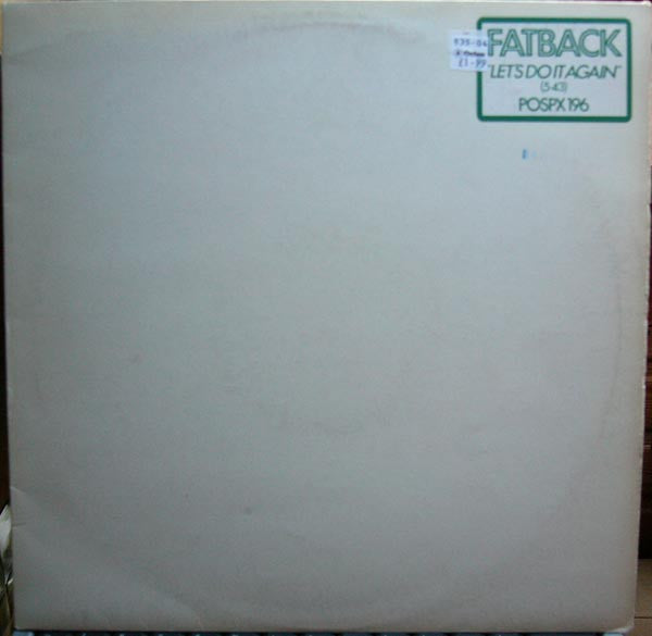 The Fatback Band : Let's Do It Again (12", Single)