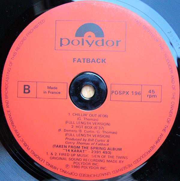 The Fatback Band : Let's Do It Again (12", Single)