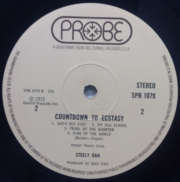 Steely Dan : Countdown To Ecstasy (LP, Album, Tex)