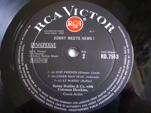 Sonny Rollins, Coleman Hawkins : Sonny Meets Hawk! (LP, Album, Mono)