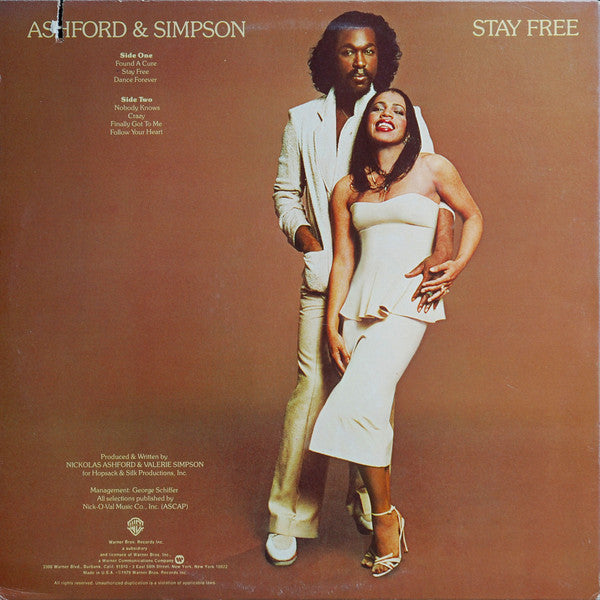 Ashford & Simpson : Stay Free (LP, Album, Mon)