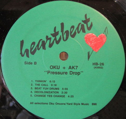 Oku Onuora + AK7 : Pressure Drop (LP, Album)