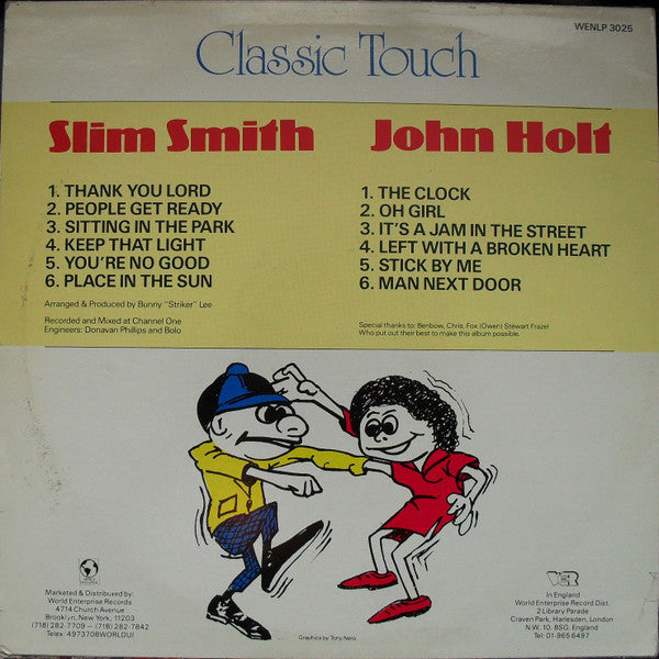 John Holt Vrs Slim Smith : Classic Touch (LP, Album)