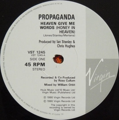 Propaganda : Heaven Give Me Words (12")