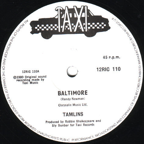 The Tamlins : Baltimore / Laying Beside You (12")