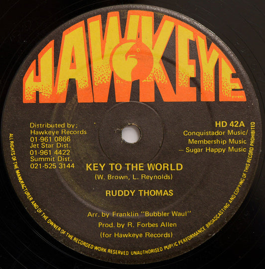 Ruddy Thomas : Key To The World (12")