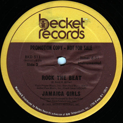 Jamaica Girls : Rock The Beat (12", Single, Promo)