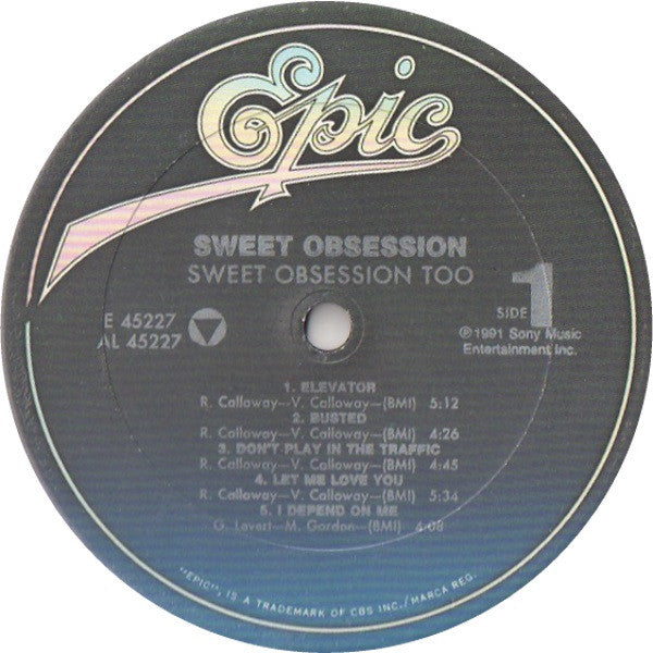 Sweet Obsession : Sweet Obsession Too (LP, Album)