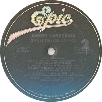 Sweet Obsession : Sweet Obsession Too (LP, Album)