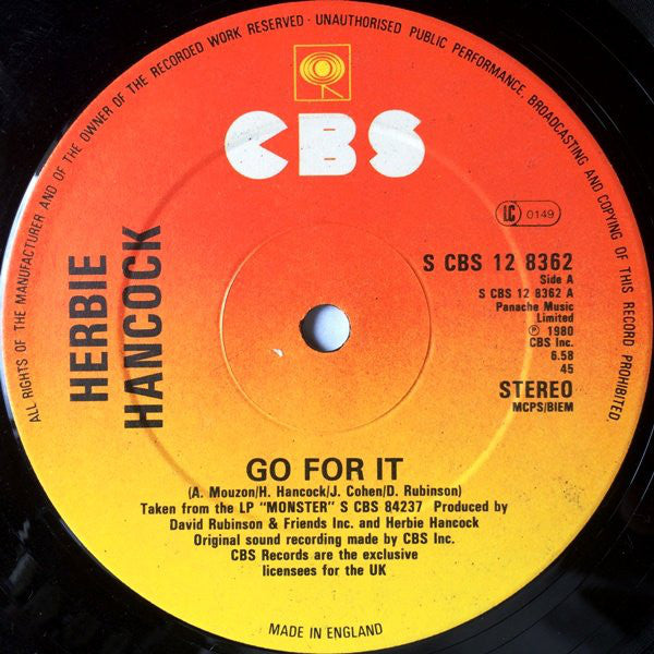 Herbie Hancock : Go For It (12", Single)