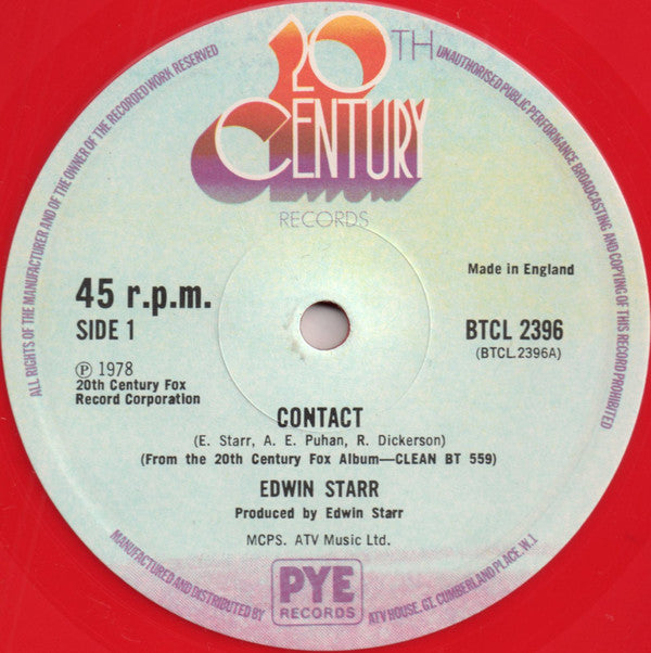 Edwin Starr : Contact / Working Song (12", Ltd, Pin)