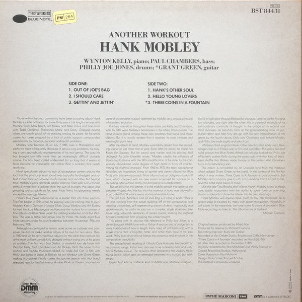 Hank Mobley : Another Workout (LP, Album, RM, DMM)