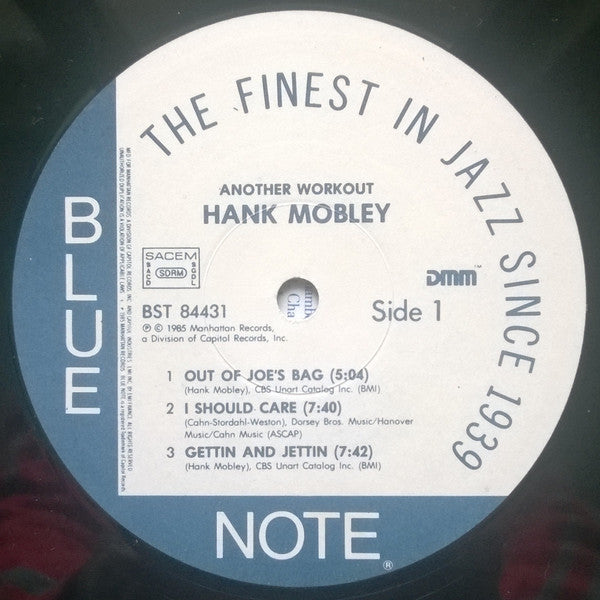 Hank Mobley : Another Workout (LP, Album, RM, DMM)